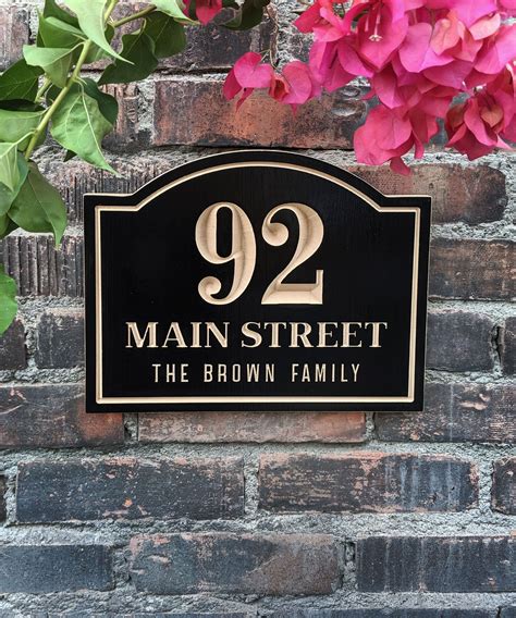 personalized house number signs